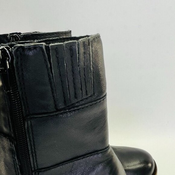 Lucky Brand Omarey Platform Boot Women's Size 6 in Black Block Heel Inside Zip - Picture 7 of 15
